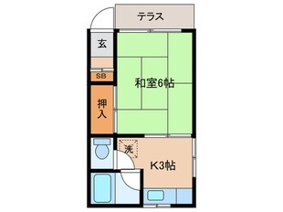 南ハイツの物件間取画像